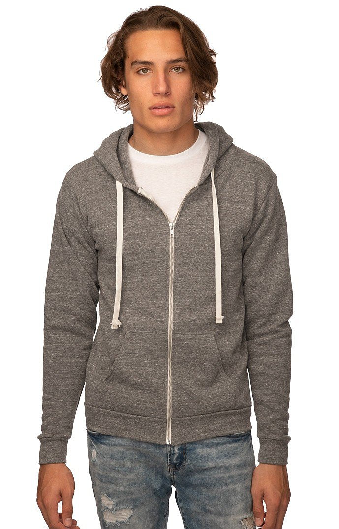 Royal Apparel 25050 Unisex Triblend Fleece Zip Hoodie - Tri Vintage Grey
