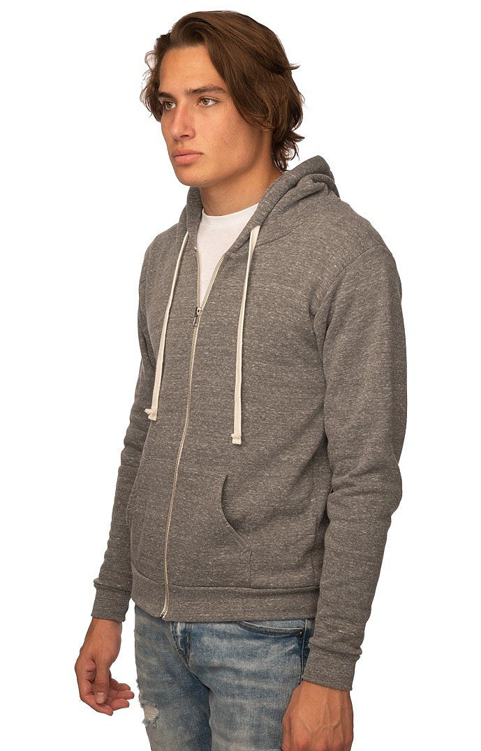 Royal Apparel 25050 Unisex Triblend Fleece Zip Hoodie - Tri Vintage Grey