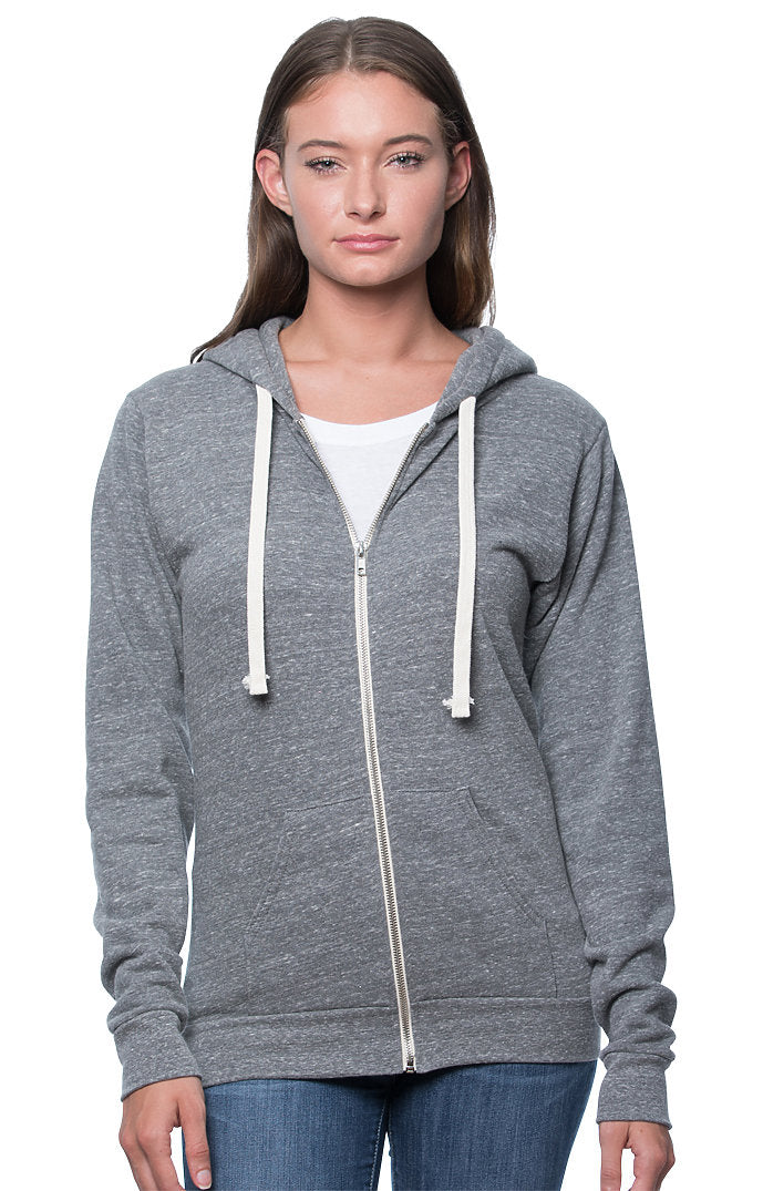 Royal Apparel 25050 Unisex Triblend Fleece Zip Hoodie - Tri Vintage Grey