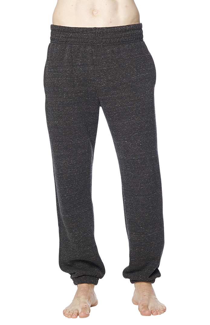 Royal Apparel 25054 Unisex Triblend Fleece Lounge Sweatpant - Tri Onyx