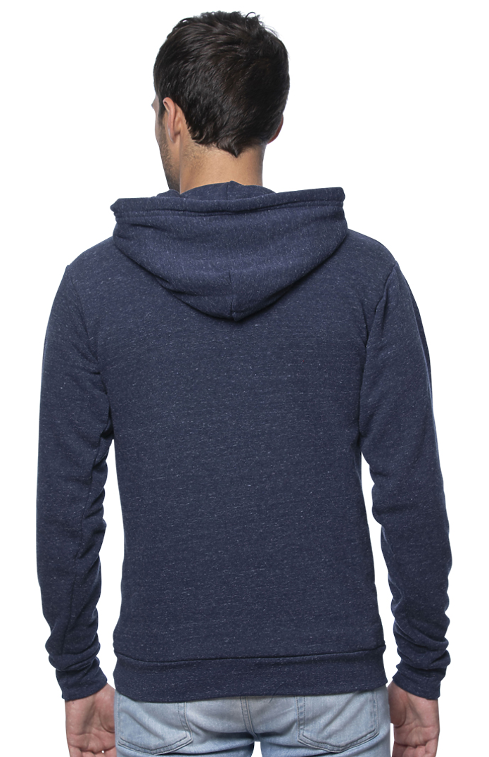 Royal Apparel 25055 Unisex Triblend Fleece Pullover Hoodie - Tri Denim Navy