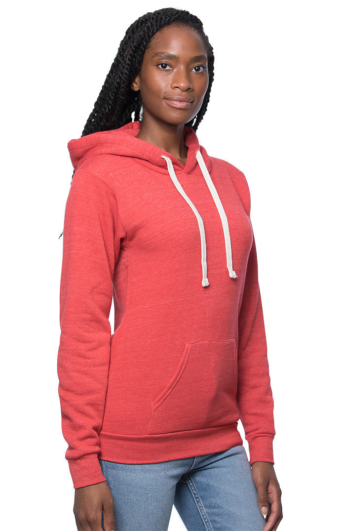 Royal Apparel 25055 Unisex Triblend Fleece Pullover Hoodie - Tri Red