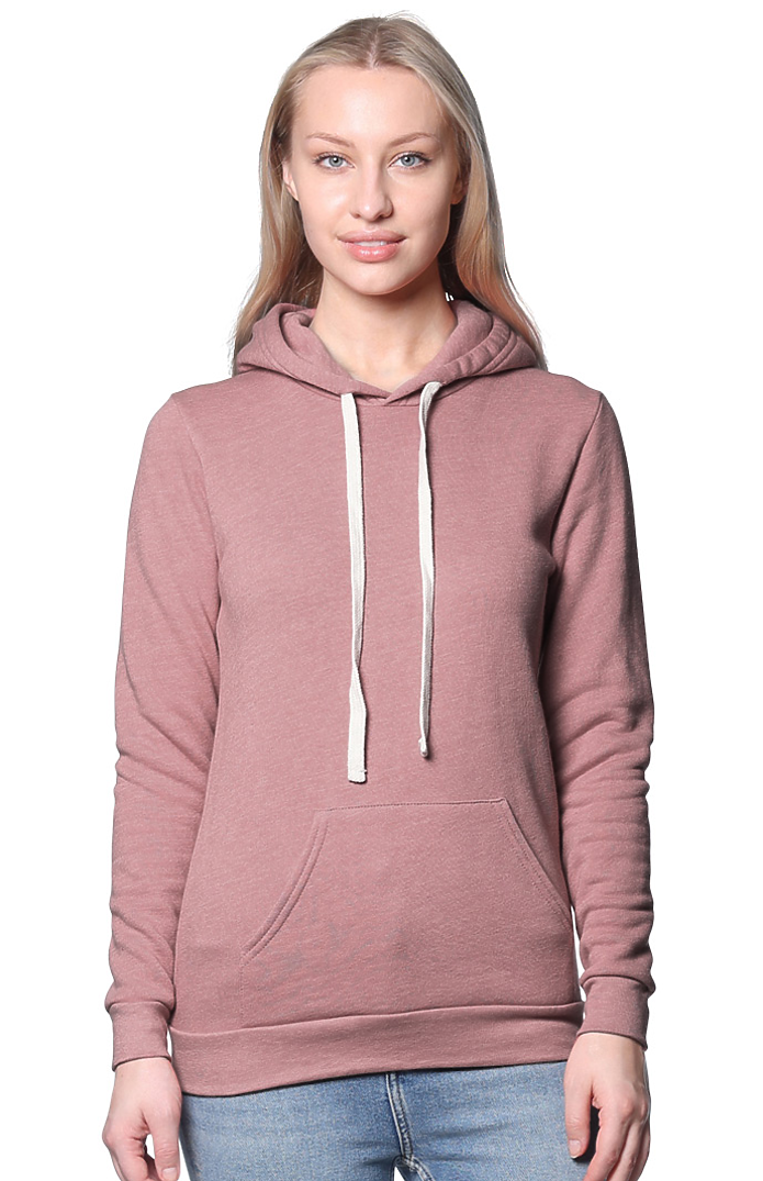 Royal Apparel 25055 Unisex Triblend Fleece Pullover Hoodie - Tri Desert Rose