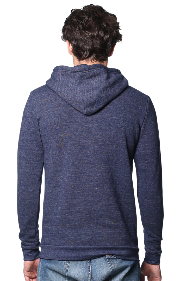 Royal Apparel 25055 Unisex Triblend Fleece Pullover Hoodie - Tri True Navy