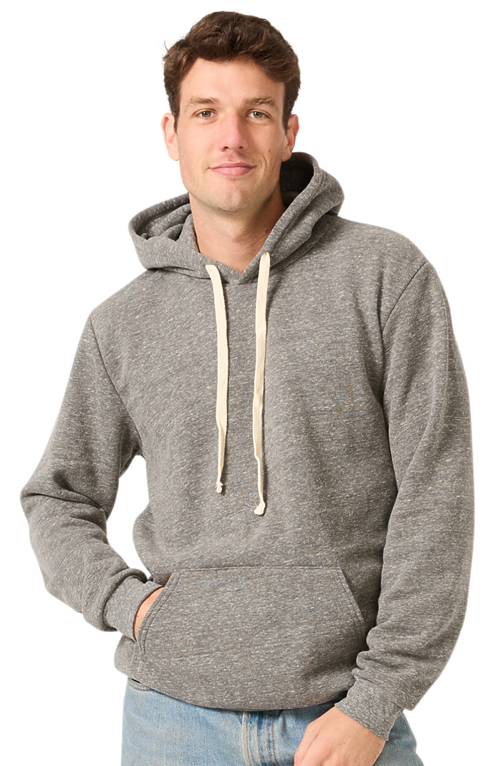 Royal Apparel 25055 Unisex Triblend Fleece Pullover Hoodie - Tri Vintage Grey