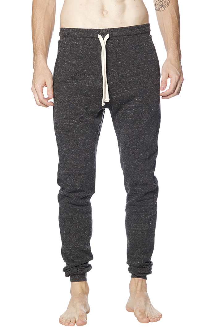 Royal Apparel 25057 Unisex Triblend Fleece Jogger Sweatpant - Tri Onyx