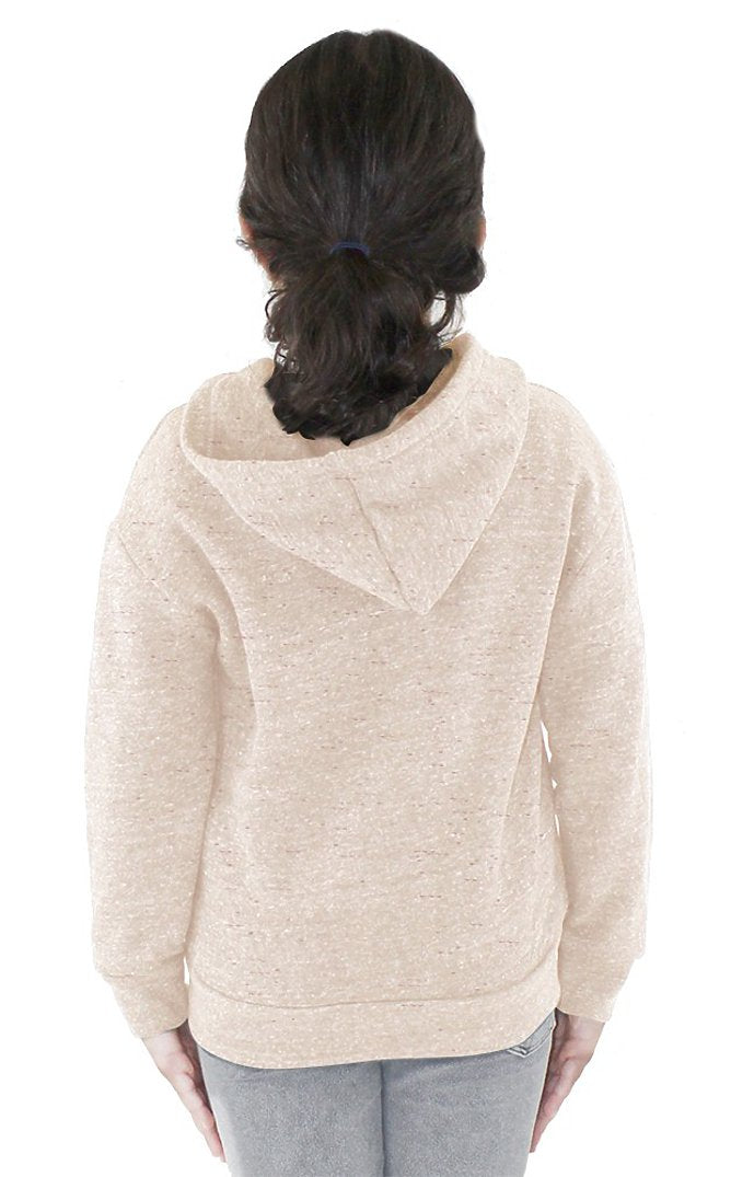 Royal Apparel 25060 Toddler Triblend Fleece Zip Hoodie - Tri Oatmeal