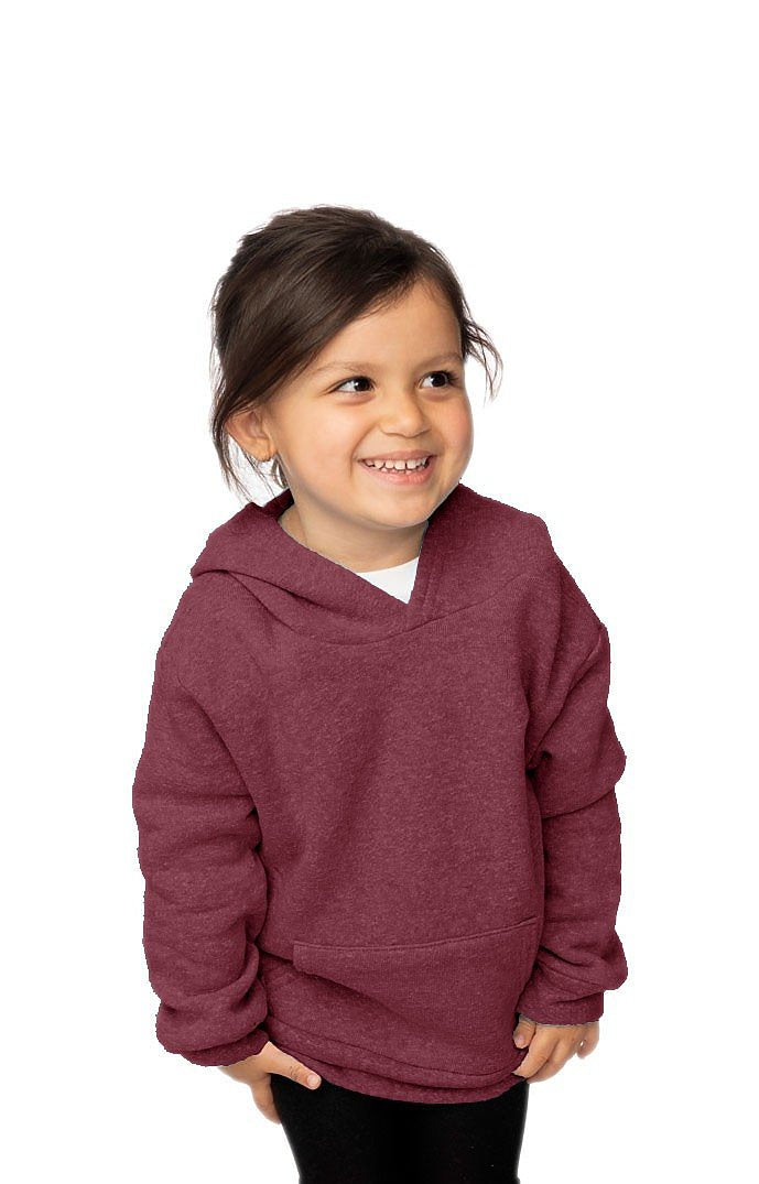 Royal Apparel 25065 Toddler Triblend Fleece Pullover Hoodie - Tri Burgundy