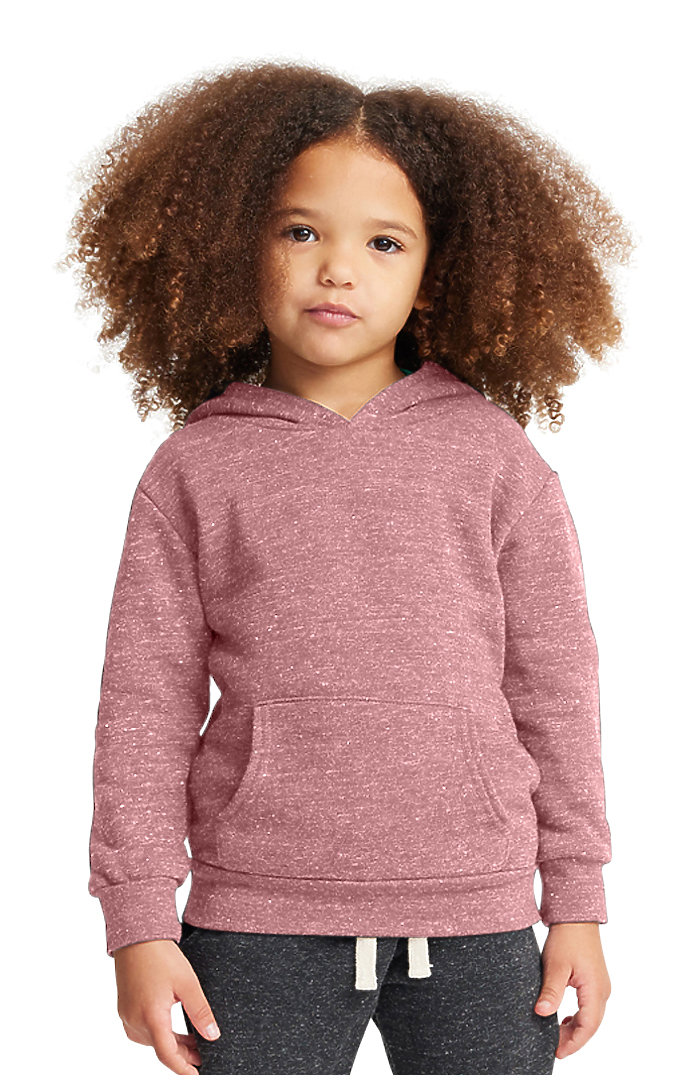 Royal Apparel 25065 Toddler Triblend Fleece Pullover Hoodie - Tri Desert Rose