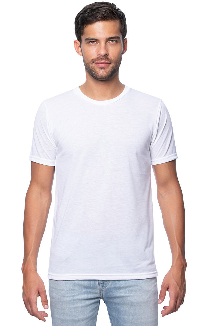 Royal Apparel 26051 Unisex Poly Sublimation Tee - White