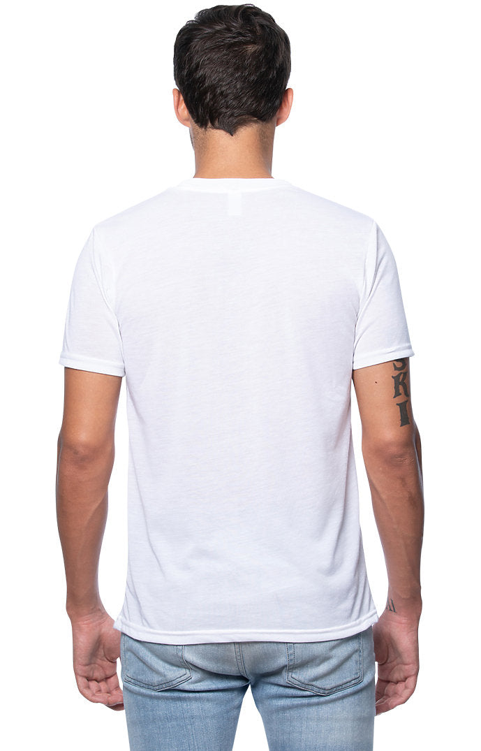 Royal Apparel 26051 Unisex Poly Sublimation Tee - White