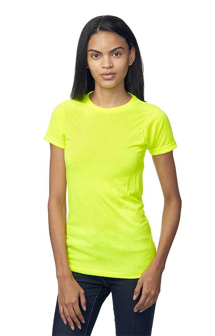 Royal Apparel 26550PWA Unisex Performance Poly Tee - Safety Yellow