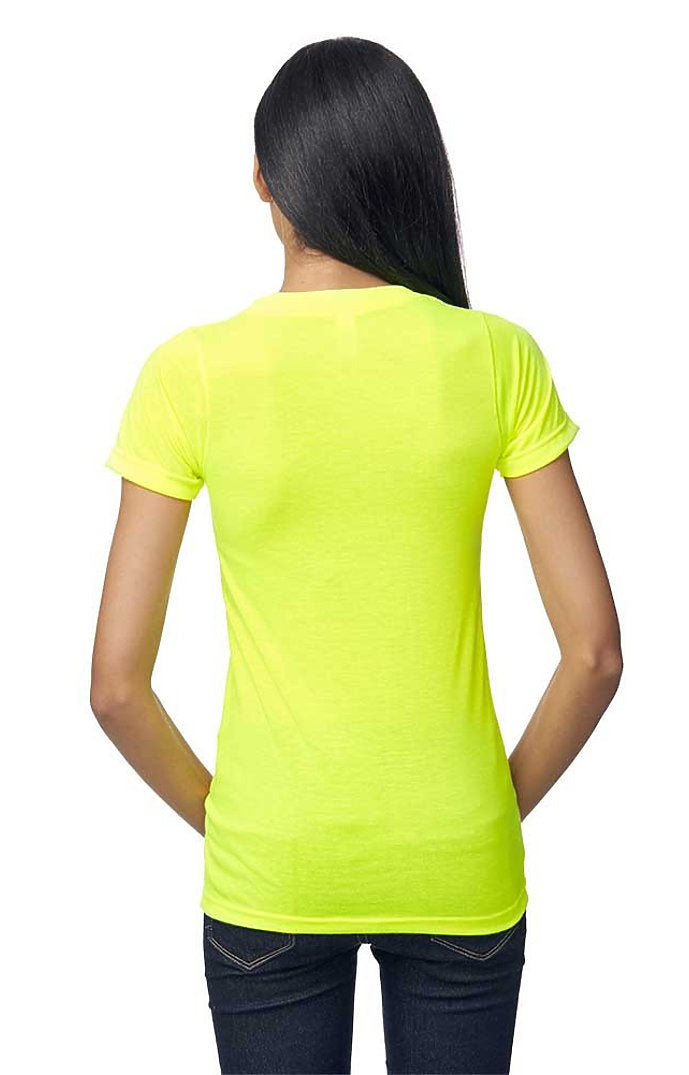Royal Apparel 26550PWA Unisex Performance Poly Tee - Safety Yellow