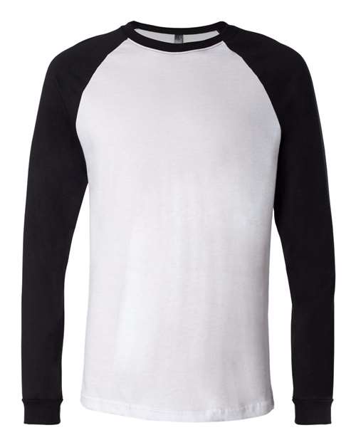 Bella + Canvas 3000 Men's Long Sleeve Jersey Baseball Tee