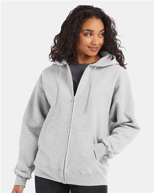 Hanes Unisex Ultimate Cotton® Full-Zip Hooded Sweatshirt - Hanes F280