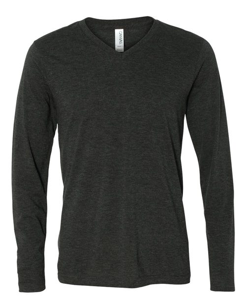 Bella + Canvas 3425 Unisex Long Sleeve V-Neck Tee