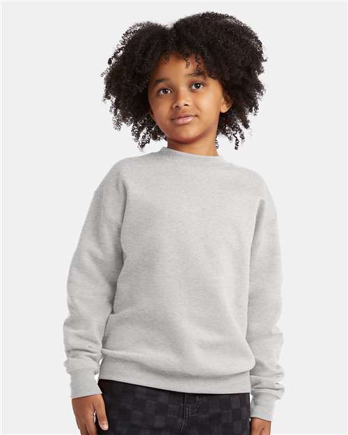 Hanes P360 Youth EcoSmart Crewneck Sweatshirt