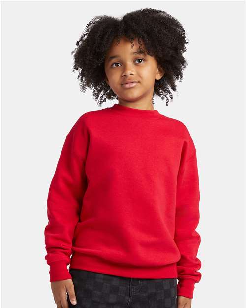 Hanes P360 Youth EcoSmart Crewneck Sweatshirt