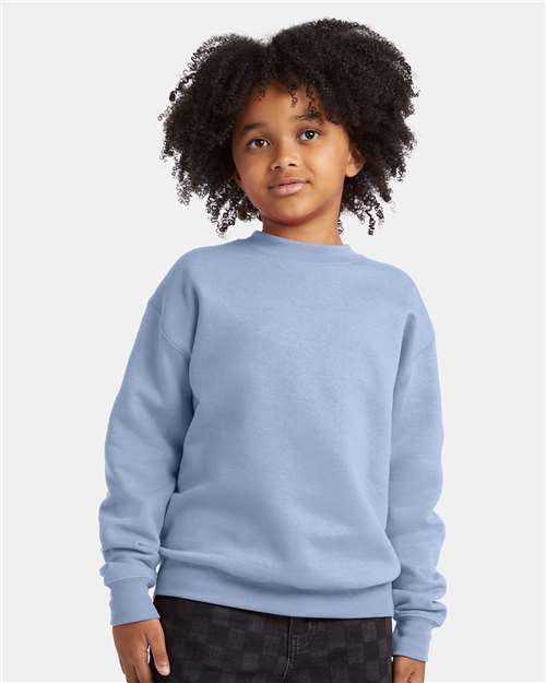 Hanes Youth EcoSmart® Crewneck Sweatshirt - Hanes P360