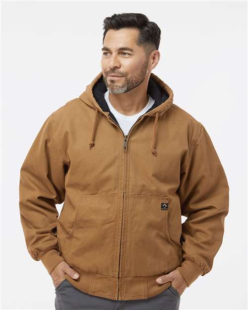 DRI DUCK Men's Cheyenne Boulder Cloth™ Hooded Jacket with Tricot Quilt Lining - DRI DUCK 5020