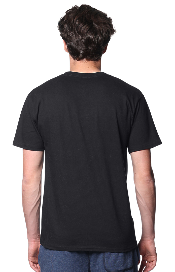 Royal Apparel 2951 Unisex Short Sleeve Rib Tee - Black