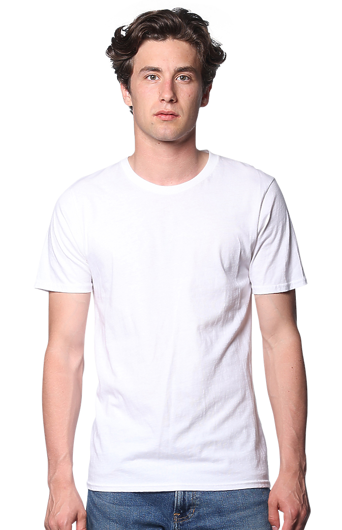 Royal Apparel 2951 Unisex Short Sleeve Rib Tee - White