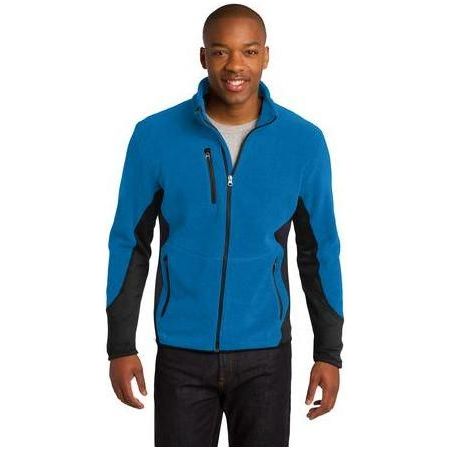 Mens Pro Fleece Full-Zip Jacket Joe's USA Small Imperial Blue/Black