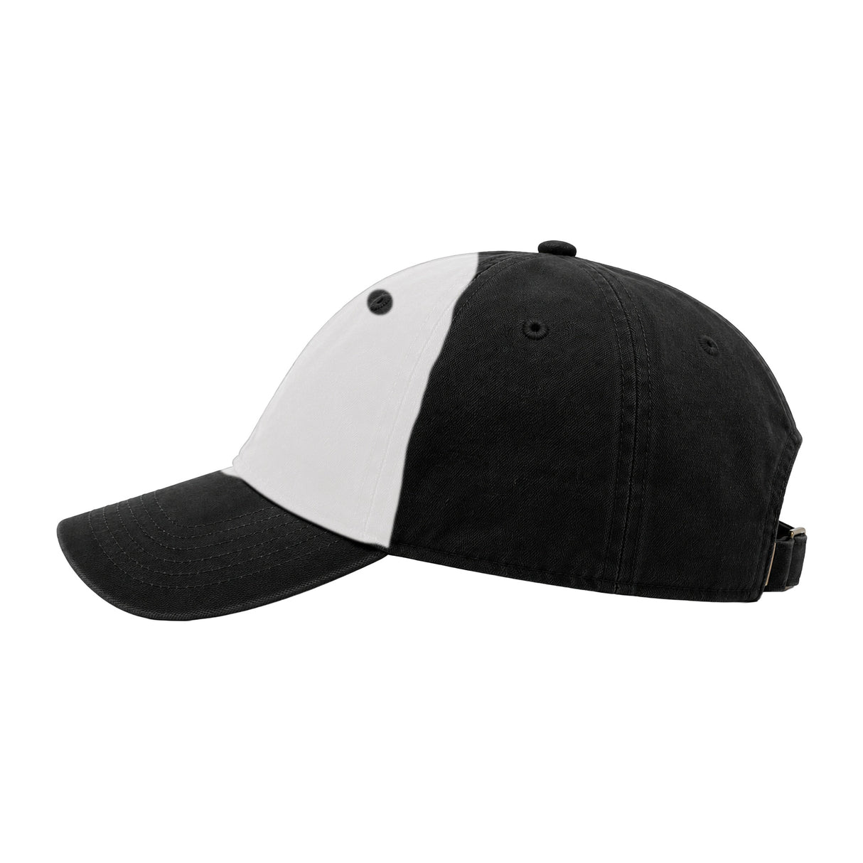 JOE102 Papa Joe Dad Hat - White/Black (Side)