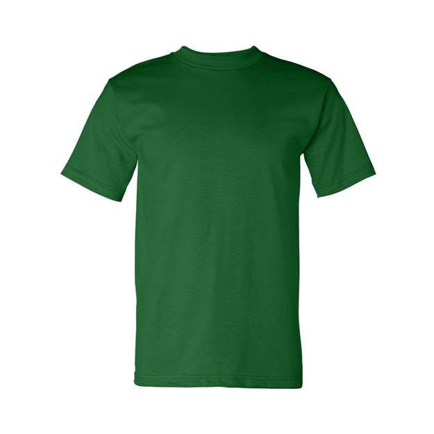Bayside Unisex USA-Made Heavyweight T-Shirt - Kelly Green - Bayside 5100 Bayside