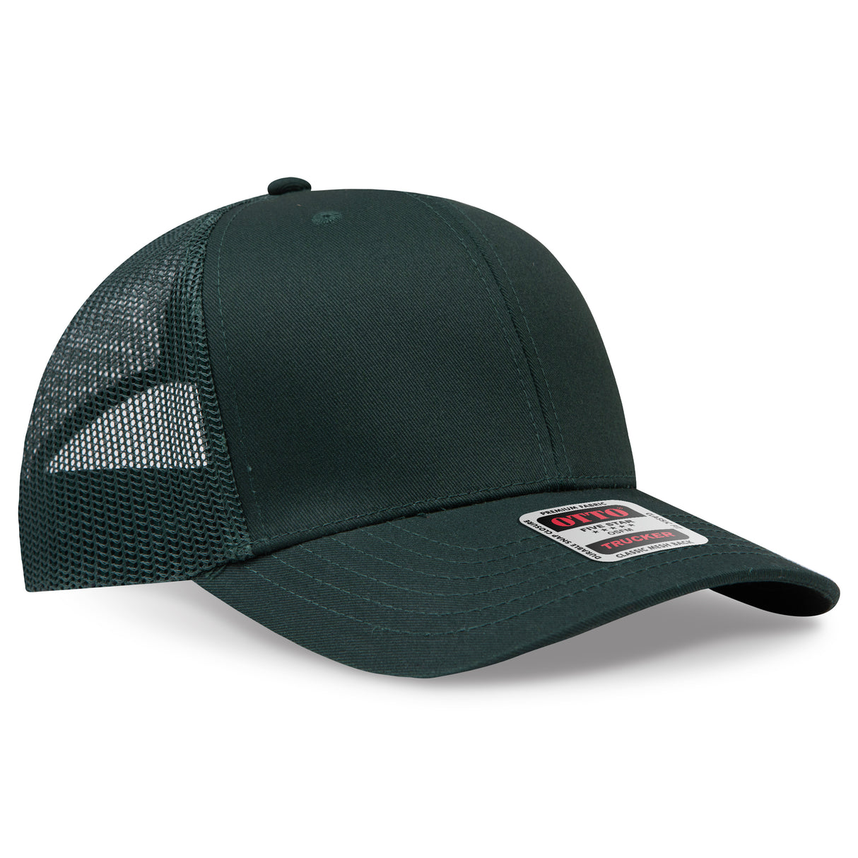 OTTO CAP® 6 Panel Mid Profile Mesh Back Trucker Hat OTTO 30-287