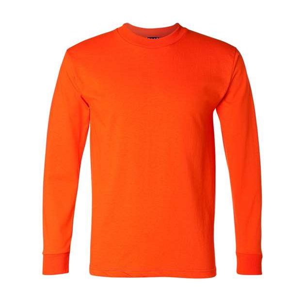 Bayside Unisex Union-Made Long Sleeve T-Shirt - Bayside 2955 Bayside Orange S