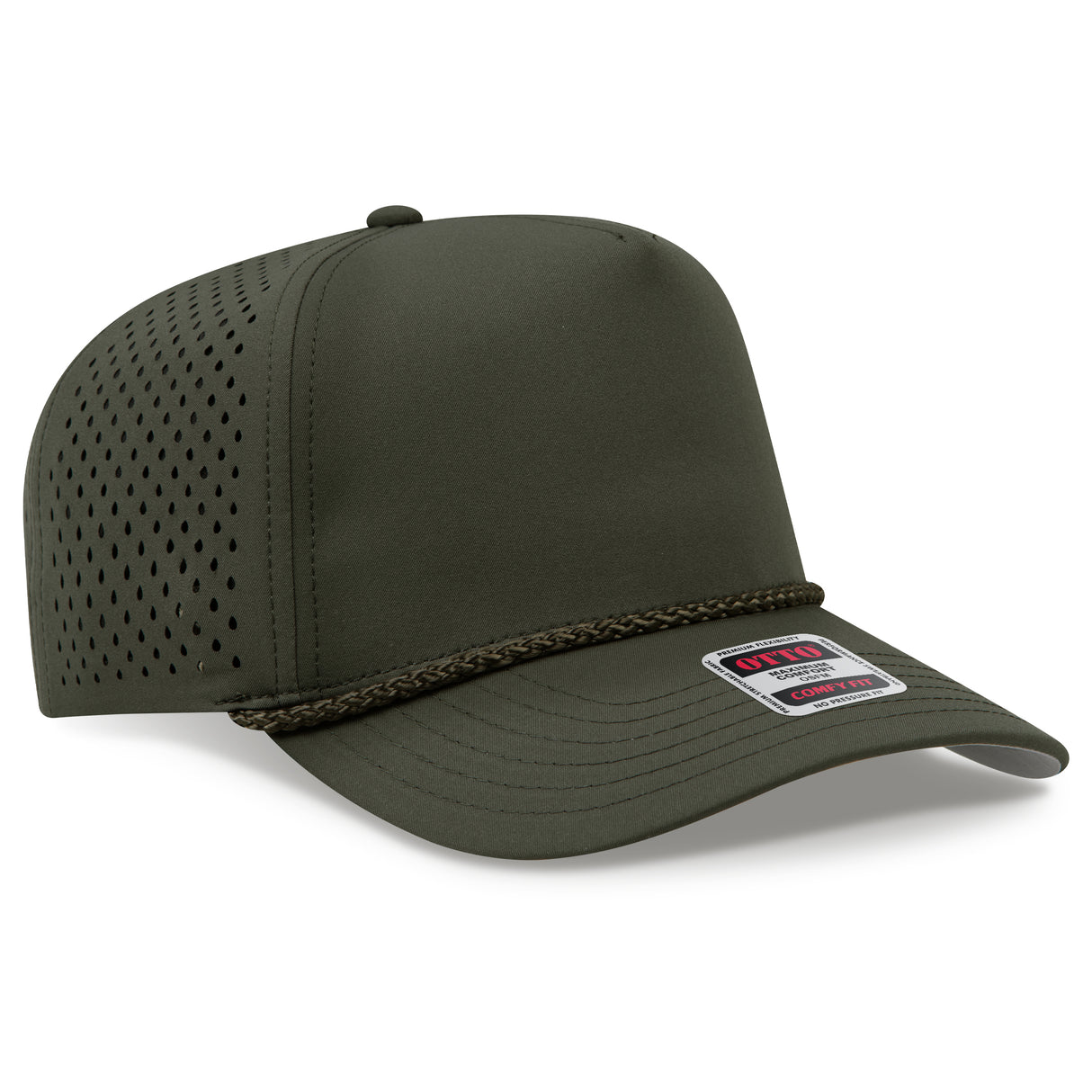 OTTO CAP® OTTO COMFY FIT® 5 Panel Mid Profile Perforated Baseball Cap OTTO 31-5