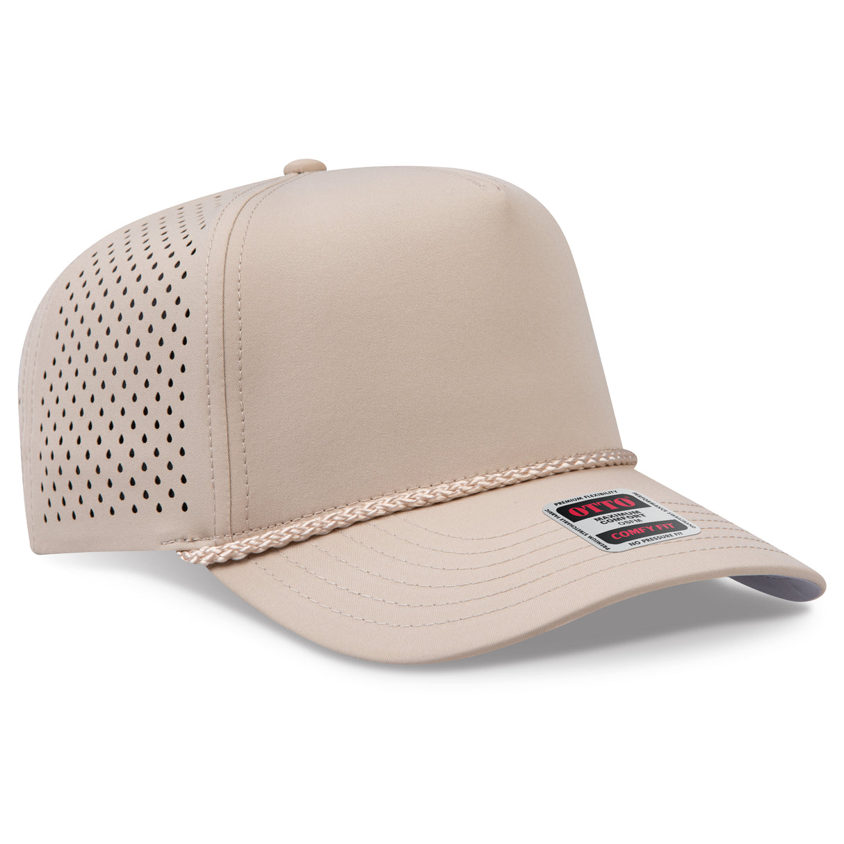 OTTO CAP® OTTO COMFY FIT® 5 Panel Mid Profile Perforated Baseball Cap OTTO 31-5