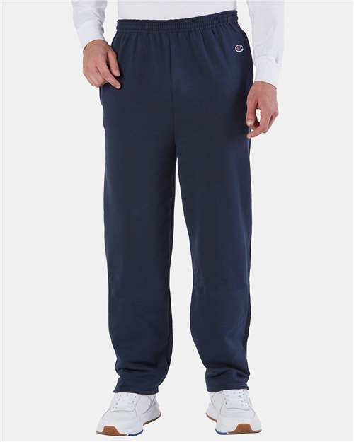 Champion P800 Men's Powerblend Open-Bottom Sweatpants with Pockets