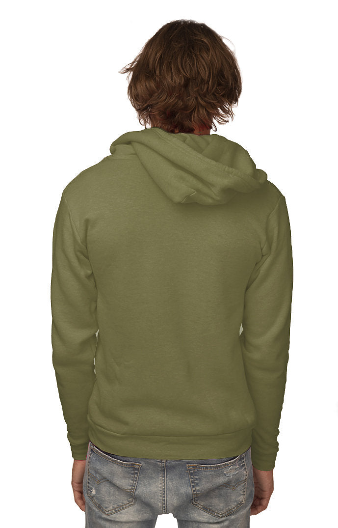 Royal Apparel 3150 Unisex Fashion Fleece Zip Hoodie - Olive Drab