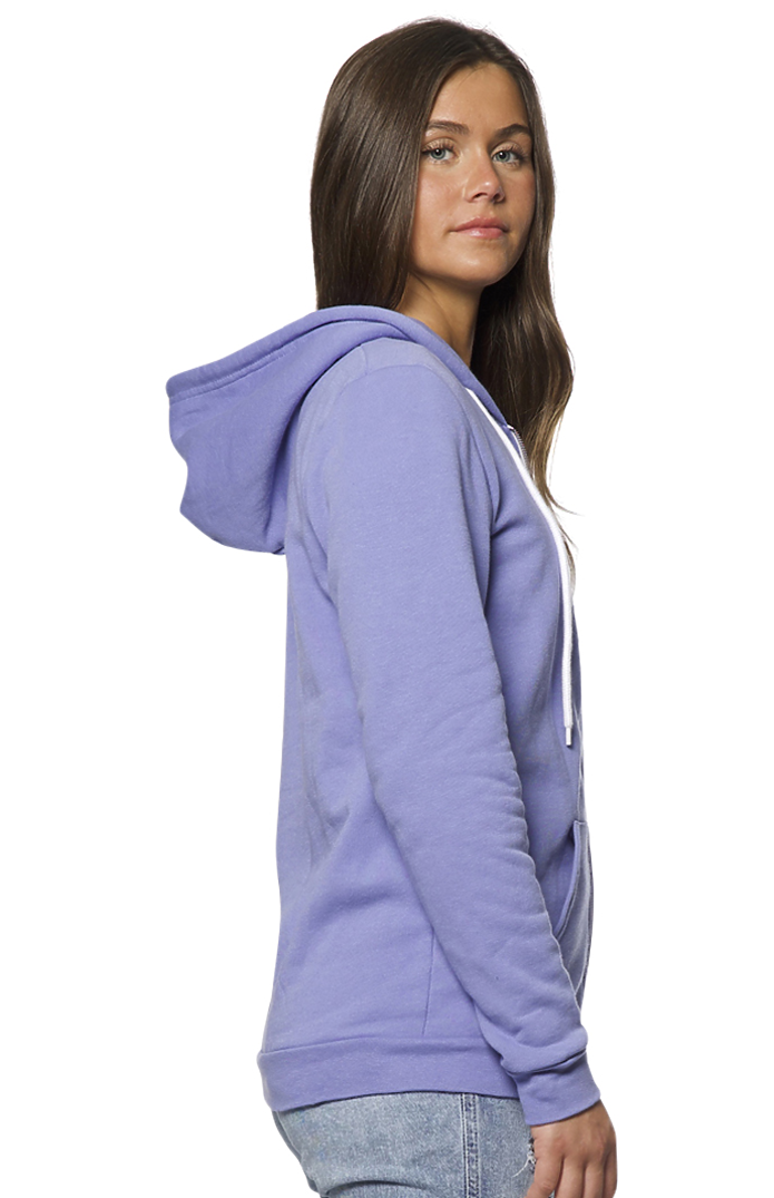 Royal Apparel 3150 Unisex Fashion Fleece Zip Hoodie - Periwinkle