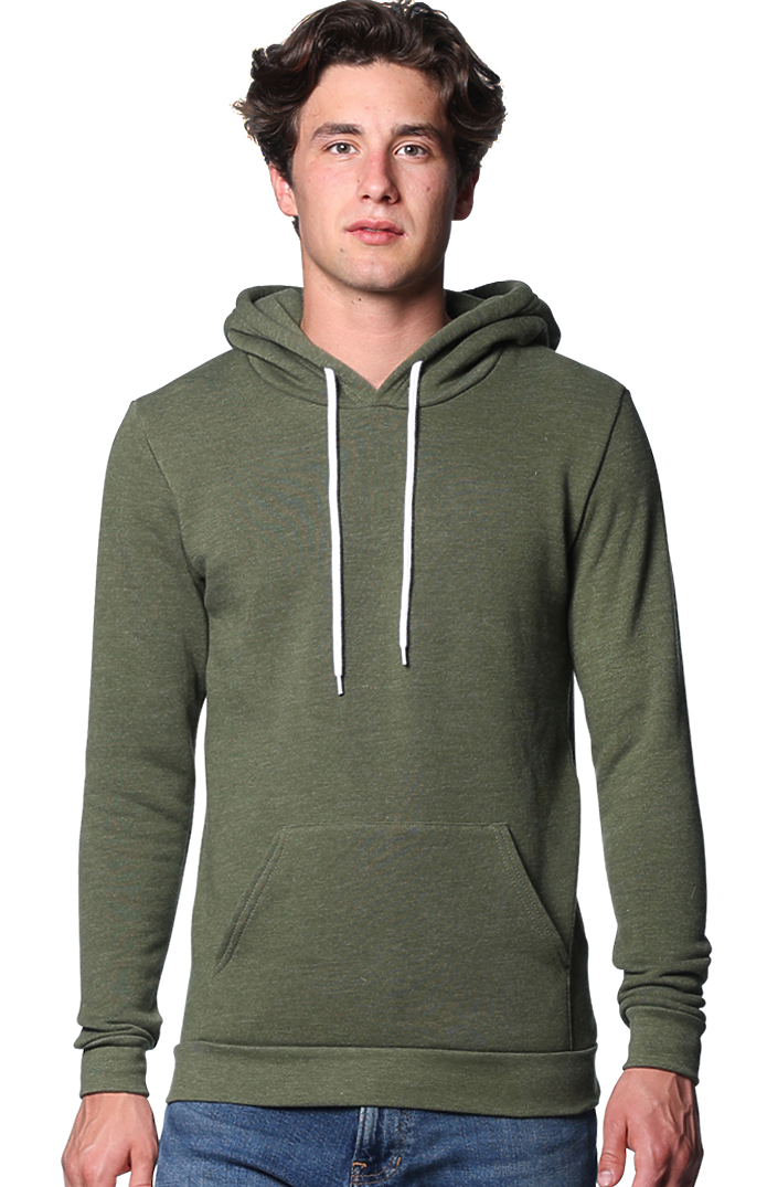Royal Apparel 3155 Unisex Fashion Fleece Pullover Hoodie - Heather Army