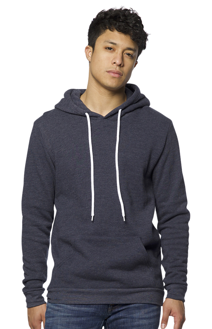 Royal Apparel 3155 Unisex Fashion Fleece Pullover Hoodie - Heather Indigo