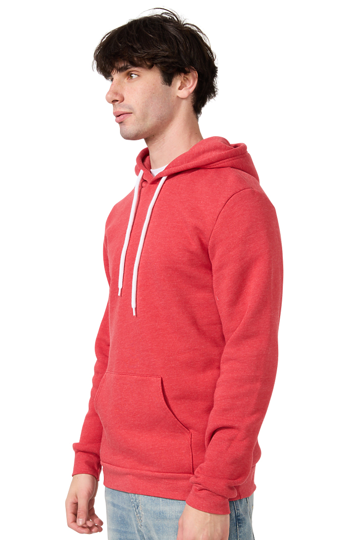 Royal Apparel 3155 Unisex Fashion Fleece Pullover Hoodie - Heather True Red