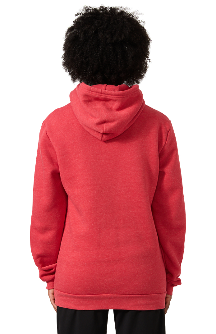 Royal Apparel 3155 Unisex Fashion Fleece Pullover Hoodie - Heather True Red