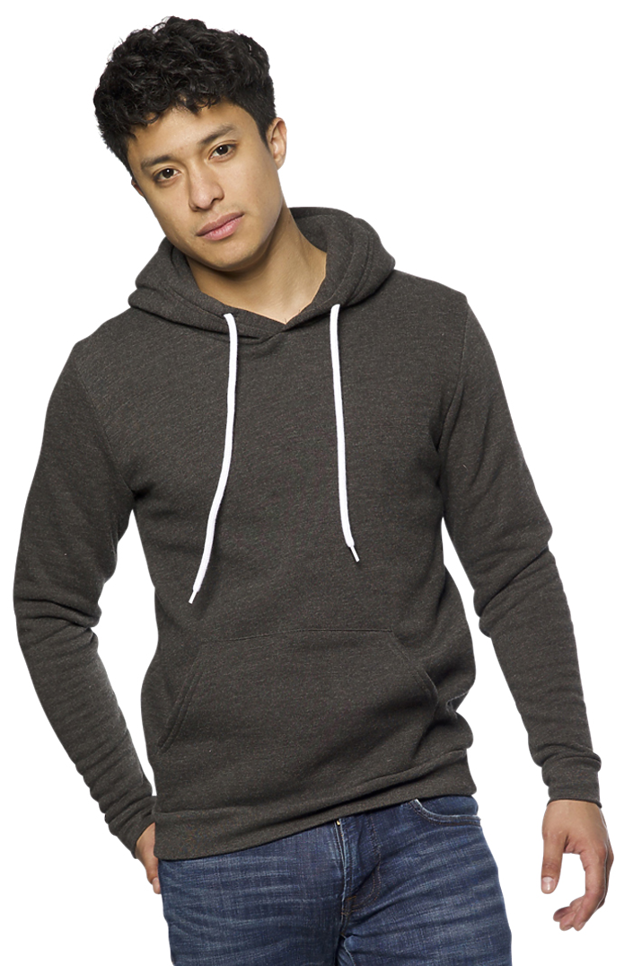 Royal Apparel 3155 Unisex Fashion Fleece Pullover Hoodie - Heather Smoke