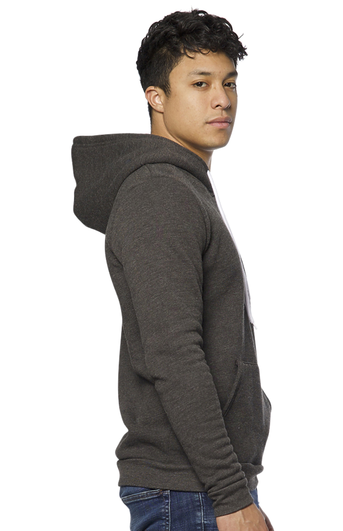 Royal Apparel 3155 Unisex Fashion Fleece Pullover Hoodie - Heather Smoke