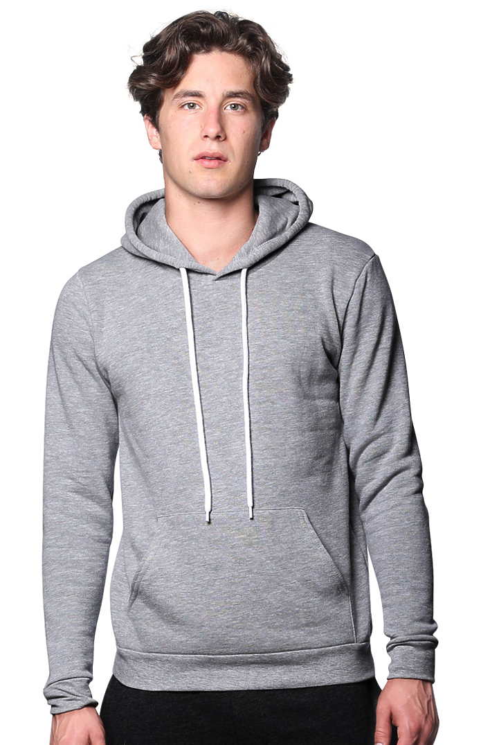 Royal Apparel 3155 Unisex Fashion Fleece Pullover Hoodie - Heather Grey