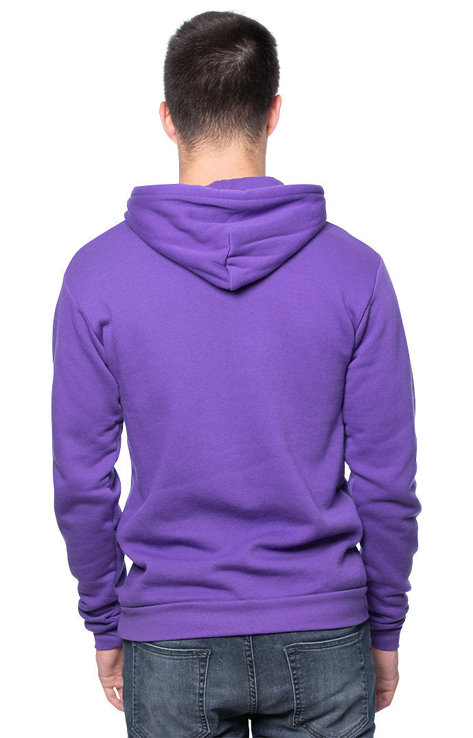 Royal Apparel 3155 Unisex Fashion Fleece Pullover Hoodie - Purple