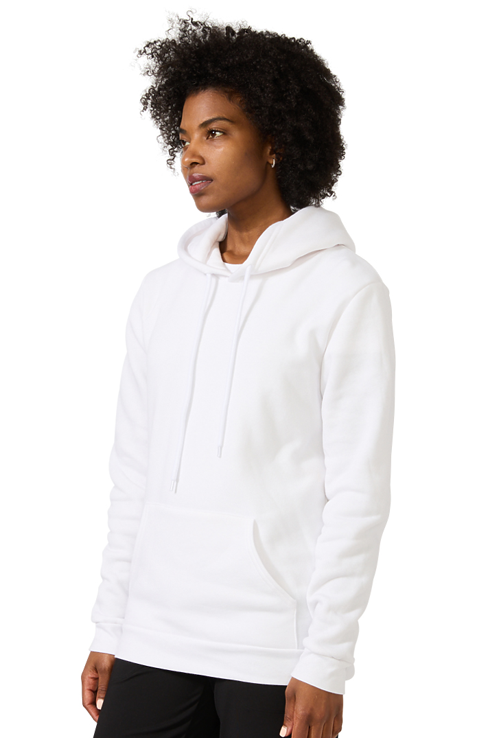 Royal Apparel 3155 Unisex Fashion Fleece Pullover Hoodie - White