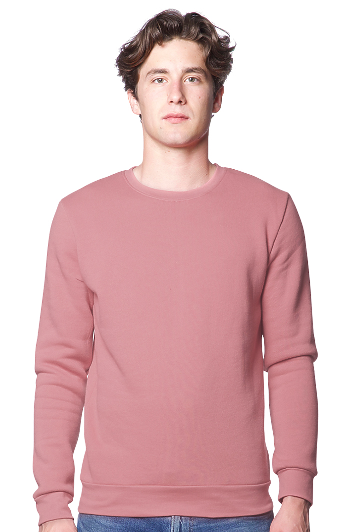 Royal Apparel 3159 Unisex Fashion Fleece Crew Sweatshirt - Desert Rose