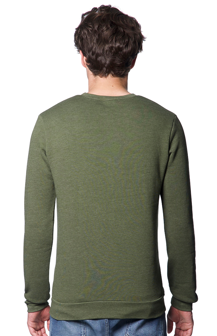 Royal Apparel 3159 Unisex Fashion Fleece Crew Sweatshirt - Heather Army
