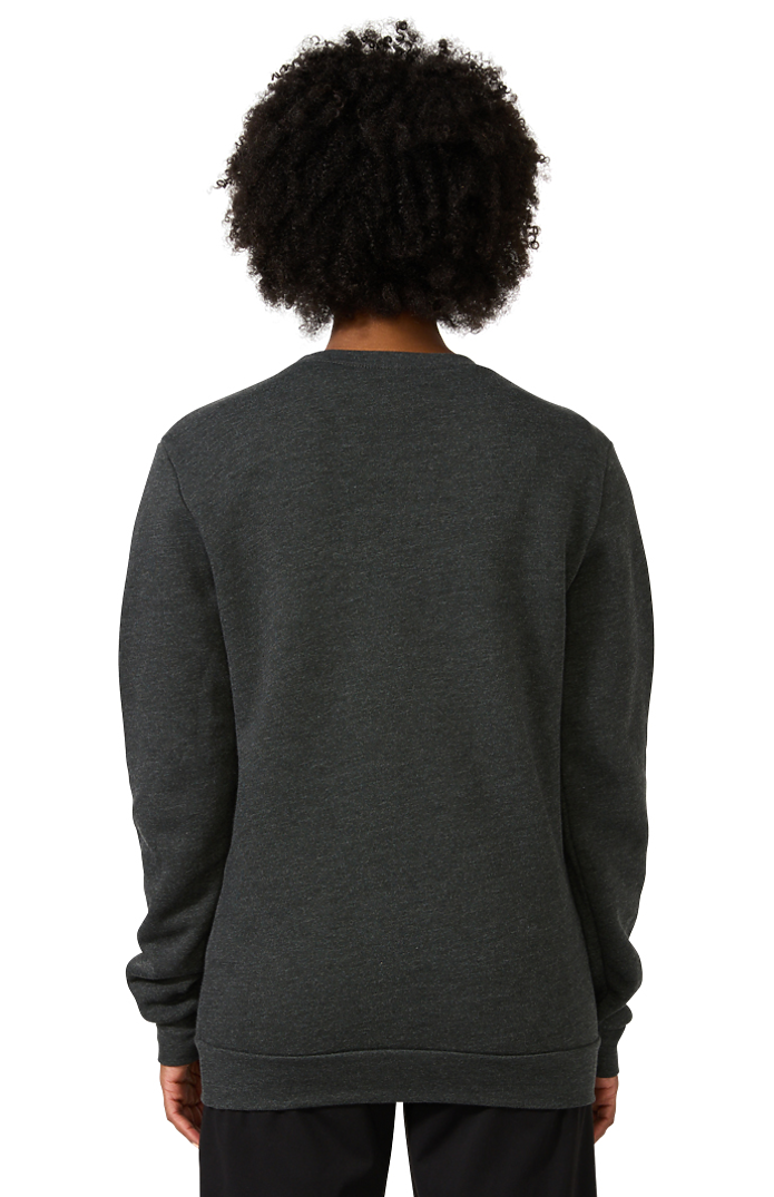 Royal Apparel 3159 Unisex Fashion Fleece Crew Sweatshirt - Heather Dark Grey