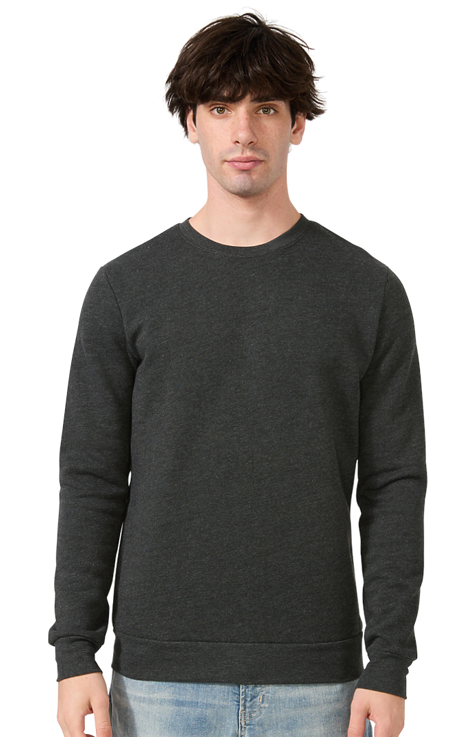 Royal Apparel 3159 Unisex Fashion Fleece Crew Sweatshirt - Heather Dark Grey