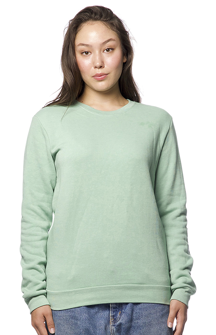 Royal Apparel 3159 Unisex Fashion Fleece Crew Sweatshirt - Heather Sage